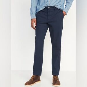 OLD NAVY Straight Rotation Chino Pants Navy NWT Size W36 x L36